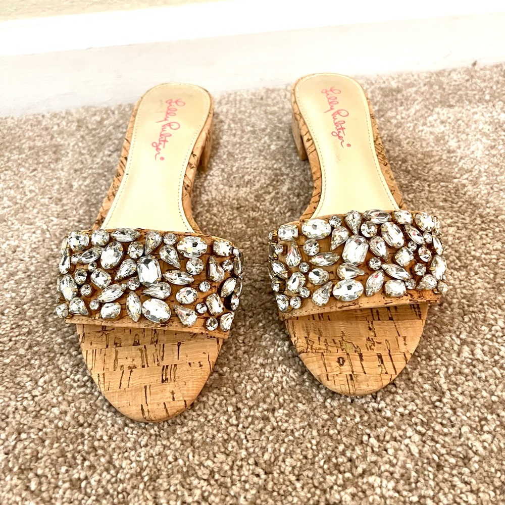 Lily Pulitzer Trish Sandal Gold with Cork